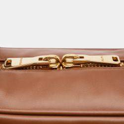 Pre Owned Miu Miu Brown Large Soft Calf Softy Beau Top Handle Bag