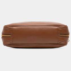 Pre Owned Miu Miu Brown Large Soft Calf Softy Beau Top Handle Bag