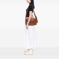 Pre Owned Miu Miu Brown Large Soft Calf Softy Beau Top Handle Bag