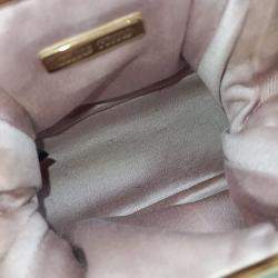 Pre Owned Miu Miu Black Leather Matrasse Miu Belle Mini Bag