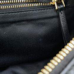 Pre Owned Miumiu Multi-Pocket Handbag Black Leather