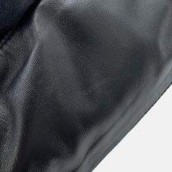 Pre Owned Miumiu Multi-Pocket Handbag Black Leather
