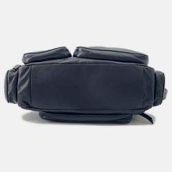 Pre Owned Miumiu Multi-Pocket Handbag Black Leather