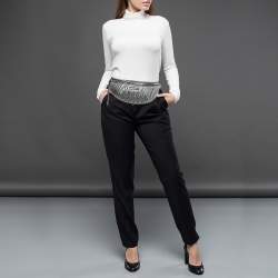 Pre Owned Miu Miu Metallic Silver Matelassé Leather Belt Bag