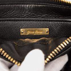 Pre Owned Miu Miu Matelasse Leather Satchel