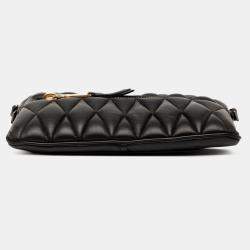 Pre Owned Miu Miu Matelasse Leather Satchel