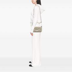 Pre Owned Miu Miu Gold Matelasse Nappa Crystal Chain Satchel
