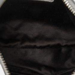 Pre Owned Miu Miu Silver Mini Matelasse Metallic Nappa Wander Bag