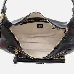 Pre Owned Miumiu Pocket Bag Black Nappa Leather