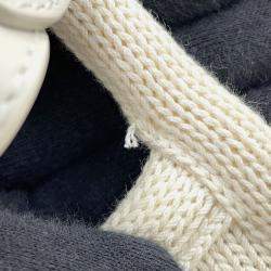 Pre Owned Miumiu Ivy Logo Tote White/Black Cotton100%