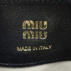 Pre Owned Miumiu Mini Bag Black Leather