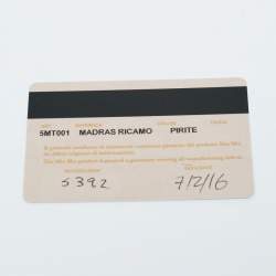 Pre Owned Miu Miu Gold Madras Ricamo Leather Crystal Embellished Chain Clutch