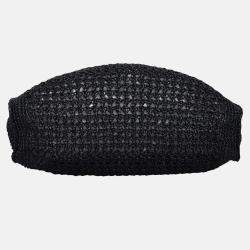 Pre Owned Miu Miu Crochet Raffia Tote Bag