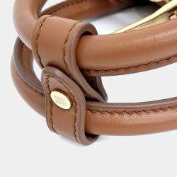 Pre Owned Miu Miu Brown Leather Arcadi tote and crossbody bag