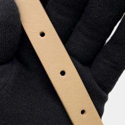 Pre Owned Miumiu Canvas2Wayhandbag Beige Cotton