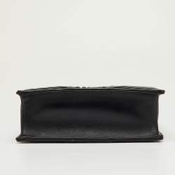 مملوكة مسبقًا Miu Miu Matelassé Push Lock Black Leather Tote