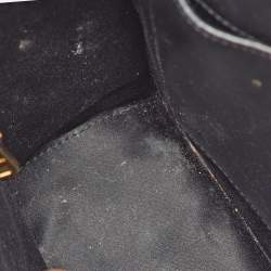 مملوكة مسبقًا Miu Miu Matelassé Push Lock Black Leather Tote