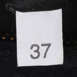 Pre Owned Miu Miu Push Lock Navy Blue Leather Satchel