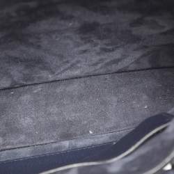 Pre Owned Miu Miu Push Lock Navy Blue Leather Satchel