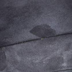 Pre Owned Miu Miu Push Lock Navy Blue Leather Satchel