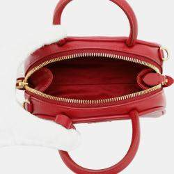 Pre Owned Miu Miu Miu Handbag Mini Boston Leather