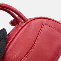 Pre Owned Miu Miu Miu Handbag Mini Boston Leather