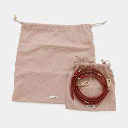 Pre Owned Miu Miu Miu Handbag Mini Boston Leather