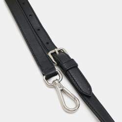 Pre Owned Miu Miu Miu Matelasse Nappa Crystal Gathered Handbag Shoulder Leather Black