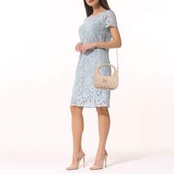 مملوكة مسبقًا Miu Miu Wander Mini Beige Matelassé Leather Hobo