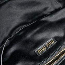 مملوكة مسبقًا حقيبة يد ميوميو جلد أركادي 2-طريقتين سوداء