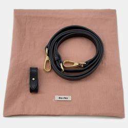 مملوكة مسبقًا حقيبة يد ميوميو جلد أركادي 2-طريقتين سوداء