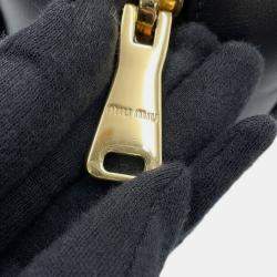 مملوكة مسبقًا حقيبة يد ميوميو جلد أركادي 2-طريقتين سوداء