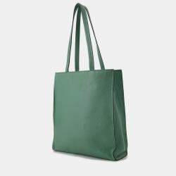 Pre Owned Miumiu Madras 2-Way Tote Bag Green Leather