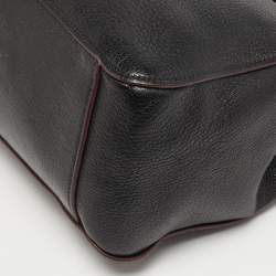 Pre Owned حقيبة يد ميو ميو ماداراس جلد أسود بأبزيم