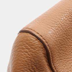 مملوكة مسبقًا Miu Miu Vitterodino Brown Vitello Daino Leather Crossbody Bag