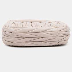 Pre Owned Miu Miu Brown Mini Matelasse Nappa Wander Bag