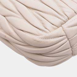 Pre Owned Miu Miu Brown Mini Matelasse Nappa Wander Bag