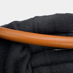 مملوكة مسبقًا حقيبة بو ميو ميو جلد كونياك حجم كبير