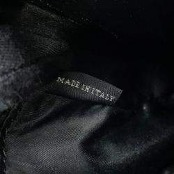 مملوكة مسبقًا Miu miu Matelasse Round Shoulder Bag Black Nappa Leather