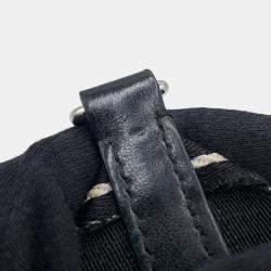 مملوكة مسبقًا Miu miu Matelasse Round Shoulder Bag Black Nappa Leather