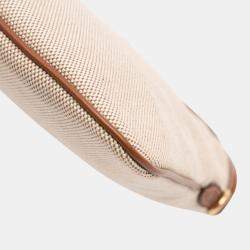 Pre Owned Miu Miu Brown Canvas Ivy Satchel