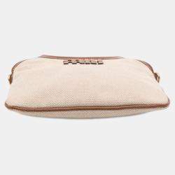 Pre Owned Miu Miu Brown Canvas Ivy Satchel