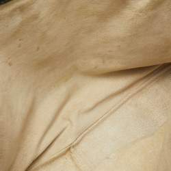 مملوكة مسبقًا Miu Miu Pushlock Black Madras Leather Tote