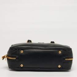 Pre Owned Miu Miu Arcadie Large Black Leather Satchel