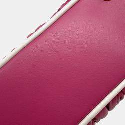 Pre Owned Miumiu Arcadi Matelasse 2-Way Bag Pink Leather