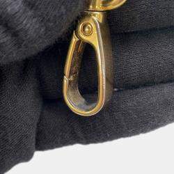 Pre Owned حقيبة ميو ميو أركادي ماتيلاسي 2-واي جلد أسود