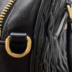 Pre Owned حقيبة ميو ميو أركادي ماتيلاسي 2-واي جلد أسود