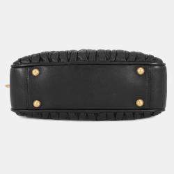 Pre Owned حقيبة ميو ميو أركادي ماتيلاسي 2-واي جلد أسود