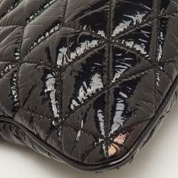 Pre Owned حقيبة كلتش ميو ميو جلد ماتيلاس فضي معدني