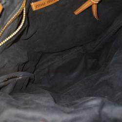 Pre Owned حقيبة كتف كروشيه ملون ميو ميو